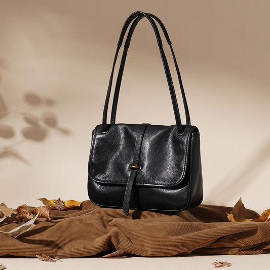 Commuter Large Capacity Leather Messenger Bag