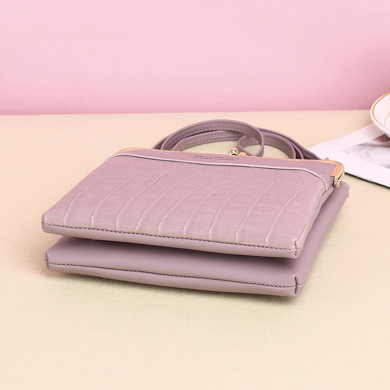 Alligator Pattern Cross-body Phone Bag