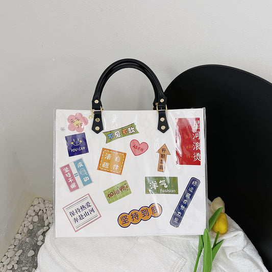 Hand-painted Calligraphy Handbag