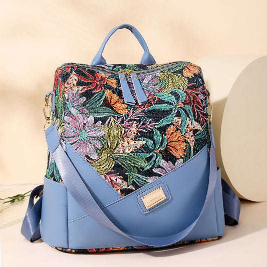 Women's Printed Travel Backpack