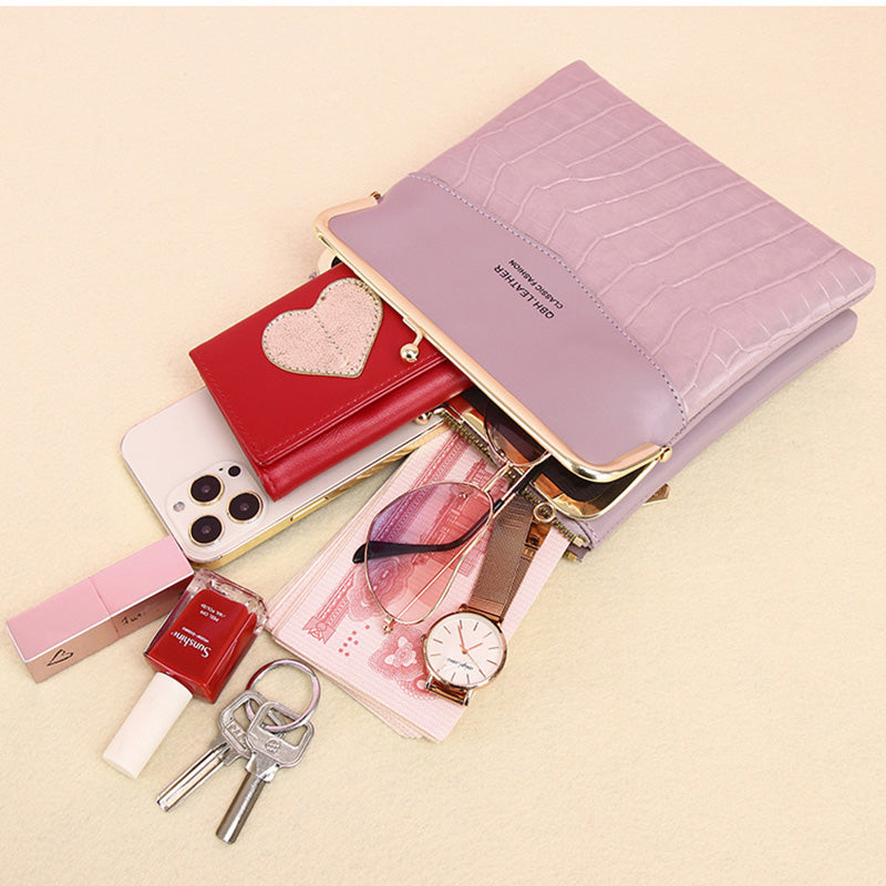Alligator Pattern Cross-body Phone Bag
