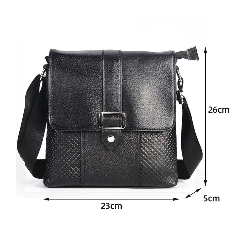 Genuine Leather Men's Cross-body Single Shoulder Bag